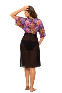 Sukienka Plażow Tunika Model Vivijen M-651 Violet/Black - Marko - 42