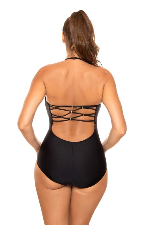 Jednoczęściowy strój kąpielowy Kostium kąpielowy Model Rada M-654 Black/White - Marko - 36 Jednoczęściowy strój kąpielowy Kostium kąpielowy Model Rada M-654 Black/White - Marko - 36