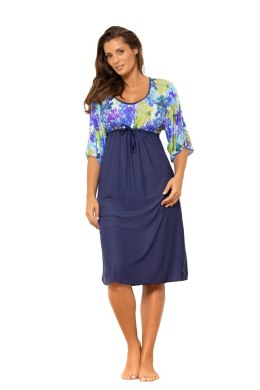 Sukienka Plażow Tunika Model Vivijen M-651 Blue/Navy - Marko - 38