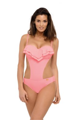 Jednoczęściowy strój kąpielowy Kostium kąpielowy Model Belinda Origami M-548 Pastel Pink - Marko - L