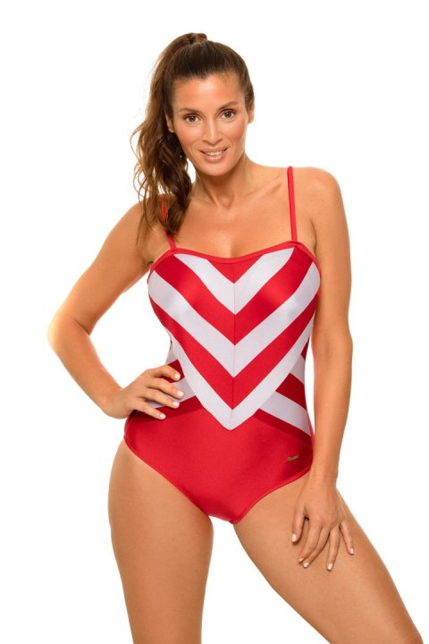 Jednoczęściowy strój kąpielowy Kostium kąpielowy Model Kimma M-711 Red - Marko - 38 Jednoczęściowy strój kąpielowy Kostium kąpielowy Model Kimma M-711 Red - Marko - 38