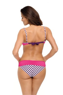 Kostium dwuczęściowy Kostium kąpielowy Model Loren Paski-Papaja M-503 Pink - Marko - S