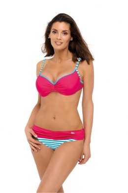 Kostium dwuczęściowy Kostium kąpielowy Model Loren Paski-Fresia M-503 Fuksja - Marko - S