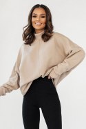 Bluza Damska Model Simple D27 Beige - IVON - XS/S Bluza Damska Model Simple D27 Beige - IVON - XS/S