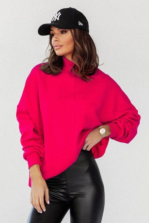 Bluza Damska Model Simple D27 Pink - IVON - XS/S Bluza Damska Model Simple D27 Pink - IVON - XS/S