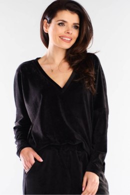 Bluzka Damska Model A417 Black - awama - uniwersalny