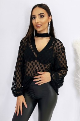 Bluzka Model Sybil B49 Grochy - IVON - M/L