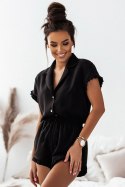 Piżama Damska Model Holly PK09 Black - IVON - 34 Piżama Damska Model Holly PK09 Black - IVON - 34