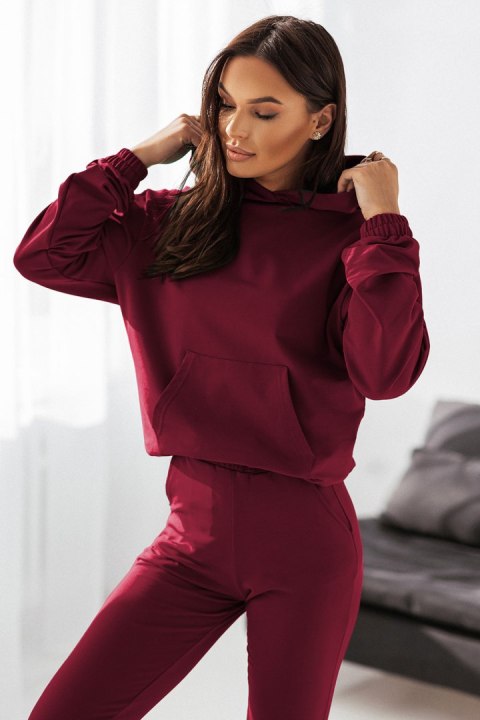 Spodnie Komplet Model Bibi D8 Bordo - IVON - XL/XXL