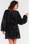 Sukienka Model A485 Black - awama - uniwersalny Sukienka Model A485 Black - awama - uniwersalny