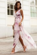 Sukienka Model Dolores 338 Powder Pink - IVON - 38 Sukienka Model Dolores 338 Powder Pink - IVON - 38