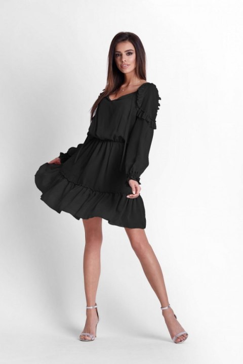 Sukienka Model Felicia 245 Black - IVON - 34 Sukienka Model Felicia 245 Black - IVON - 34