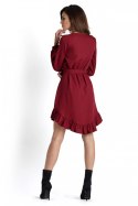 Sukienka Model Masha 224 Bordo - IVON - 40 Sukienka Model Masha 224 Bordo - IVON - 40