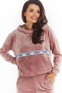 Bluza Damska Model A371 Pink Welur - awama - M Bluza Damska Model A371 Pink Welur - awama - M