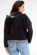 Bluza Damska Model A611 Black - awama - L/XL Bluza Damska Model A611 Black - awama - L/XL