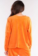 Bluzka Damska Model A417 Orange - awama - uniwersalny Bluzka Damska Model A417 Orange - awama - uniwersalny