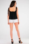 Bluzka Model A436 Black - awama - S/M Bluzka Model A436 Black - awama - S/M