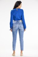Bluzka Model A651 Blue - awama - M Bluzka Model A651 Blue - awama - M