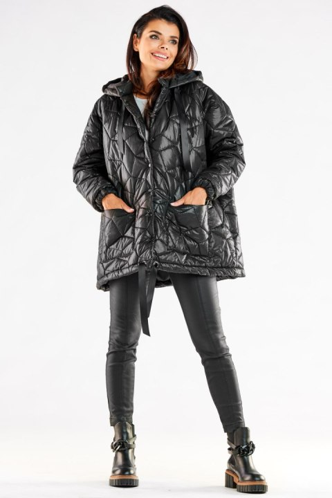 Kurtka Damska Model A536 Black - awama - uniwersalny Kurtka Damska Model A536 Black - awama - uniwersalny