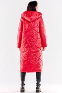 Płaszcz Damski Model A542 Red - awama - L/XL Płaszcz Damski Model A542 Red - awama - L/XL