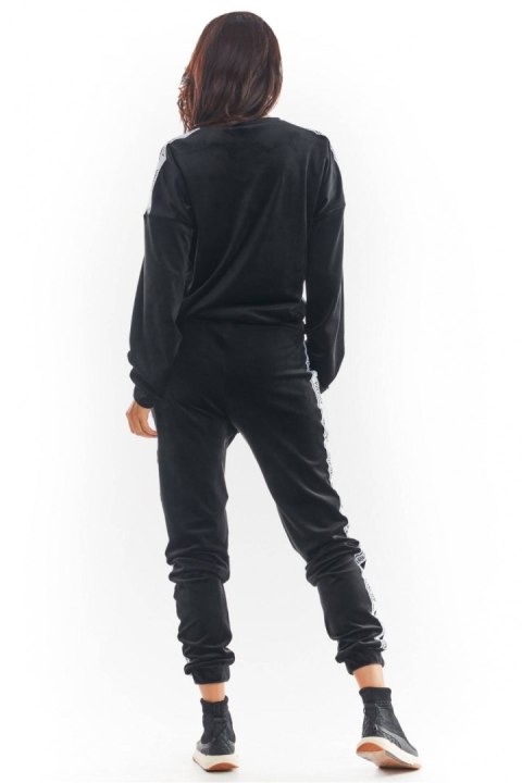 Spodnie Damskie Model A375 Black - awama - M Spodnie Damskie Model A375 Black - awama - M