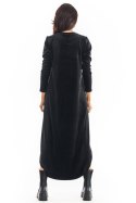 Sukienka Model A379 Black Welur - awama - XL Sukienka Model A379 Black Welur - awama - XL