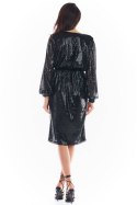 Sukienka Model A399 Cekiny Black - awama - XL Sukienka Model A399 Cekiny Black - awama - XL
