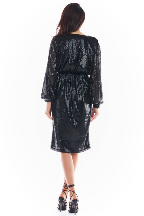 Sukienka Model A399 Cekiny Black - awama - XL Sukienka Model A399 Cekiny Black - awama - XL