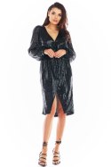 Sukienka Model A399 Cekiny Black - awama - s Sukienka Model A399 Cekiny Black - awama - s