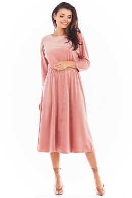 Sukienka Model A407 Welur Pink - awama - XL