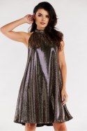 Sukienka Model A563 Gold Dots - awama - L/XL Sukienka Model A563 Gold Dots - awama - L/XL