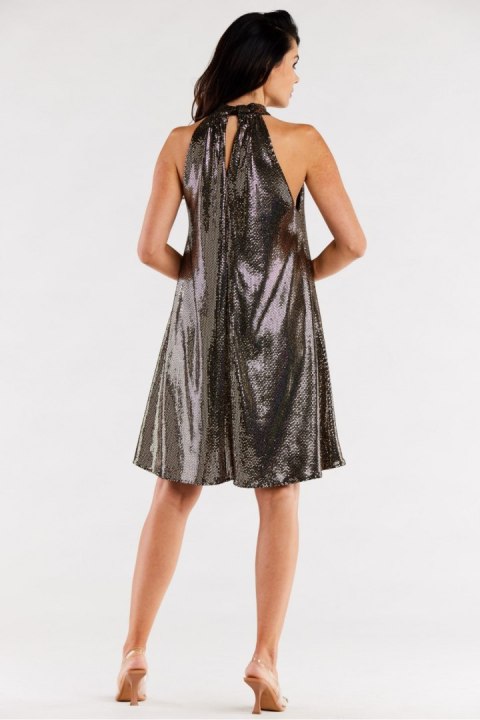 Sukienka Model A563 Gold Dots - awama - L/XL Sukienka Model A563 Gold Dots - awama - L/XL