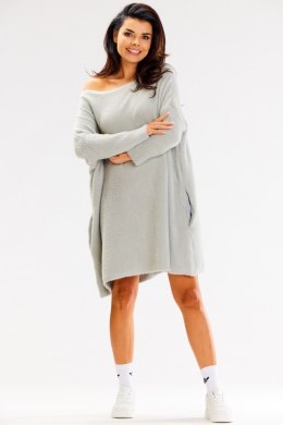 Sweter Damski Model A618 Grey - awama - uniwersalny