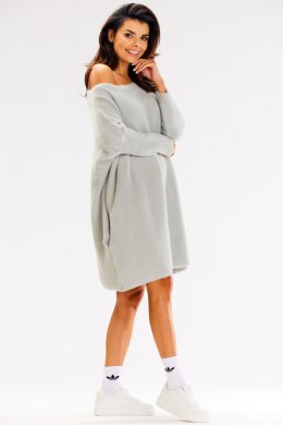 Sweter Damski Model A618 Grey - awama - uniwersalny