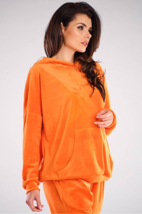 Bluza Damska Model A420 Orange - awama - uniwersalny Bluza Damska Model A420 Orange - awama - uniwersalny