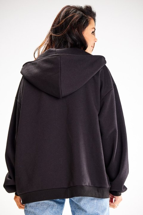 Bluza Damska Model A610 Black - awama - uniwersalny Bluza Damska Model A610 Black - awama - uniwersalny