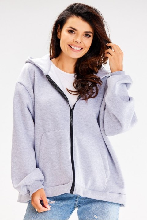 Bluza Damska Model A610 Grey - awama - uniwersalny