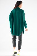 Koszula Damska Model A528 Bottle Green - awama - uniwersalny Koszula Damska Model A528 Bottle Green - awama - uniwersalny