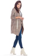 Narzutka Model A366 Brown Krata - awama - L/XL Narzutka Model A366 Brown Krata - awama - L/XL