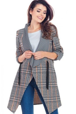 Narzutka Model A366 Navy Krata - awama - S/M