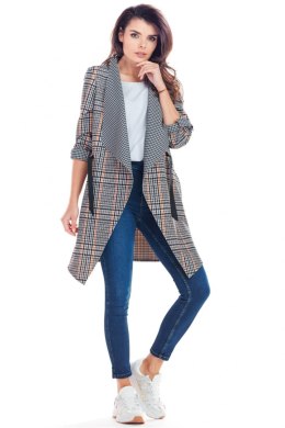 Narzutka Model A366 Navy Krata - awama - S/M