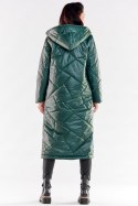 Płaszcz Damski Model A542 Green - awama - S/M Płaszcz Damski Model A542 Green - awama - S/M