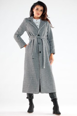 Płaszcz Damski Model A547 Houndstooth - awama - XL