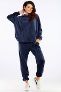 Spodnie Dresowe Model A459 Navy - awama - XL