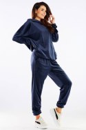 Spodnie Dresowe Model A459 Navy - awama - XL