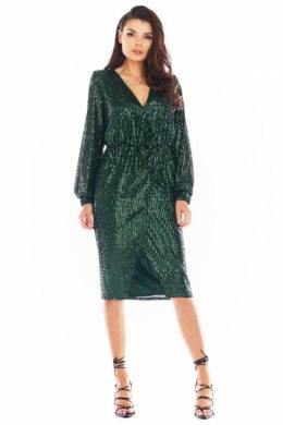 Sukienka Model A399 Cekiny Green - awama - M