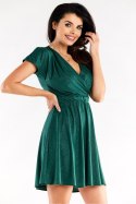 Sukienka Model A558 Bottle Green - awama - XL Sukienka Model A558 Bottle Green - awama - XL