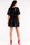 Sukienka Model A561 Black Dots - awama - uniwersalny Sukienka Model A561 Black Dots - awama - uniwersalny