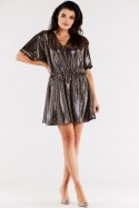 Sukienka Model A561 Gold Dots - awama - uniwersalny Sukienka Model A561 Gold Dots - awama - uniwersalny