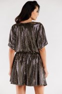 Sukienka Model A561 Gold Dots - awama - uniwersalny Sukienka Model A561 Gold Dots - awama - uniwersalny